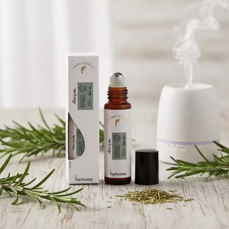 Roll-on Óleo Essencial Alecrim Via Aroma - 10ml