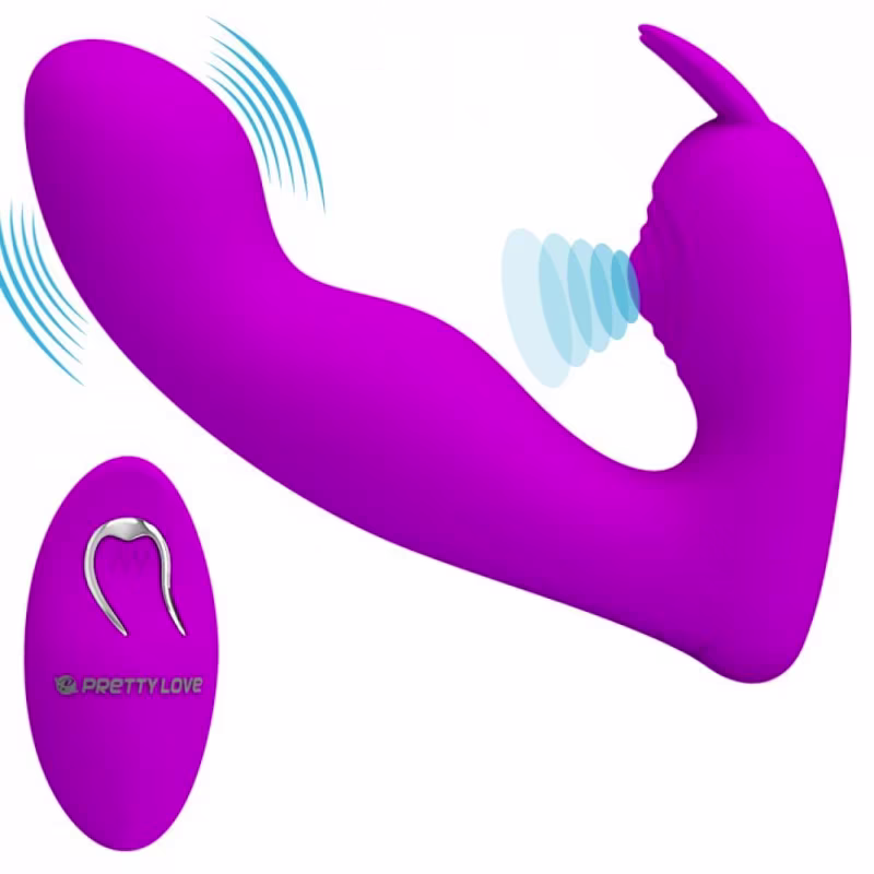 Josephine Vibrador p/ Ponto G e Estimulador de Clitóris com Controle Remoto - Pretty Love