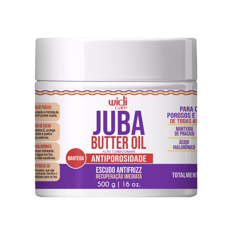 Máscara Capilar Antiporosidade Widi Care Juba Butter Oil, 500g.