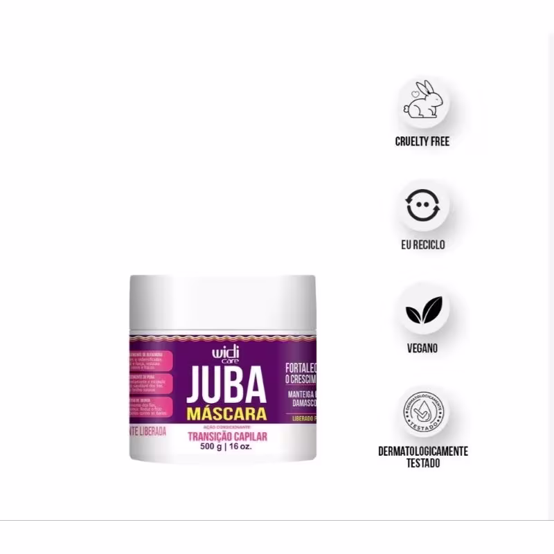 Máscara Capilar Widi Care Juba Transição Capilar, 500g.