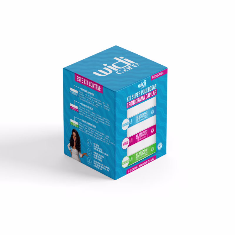 Kit Widi Care As Máscaras Super Poderosas Trio, 3 produtos.