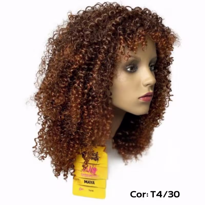 Peruca Wig de Fibra Organica Maya 33cm Black Beauty - T4/30