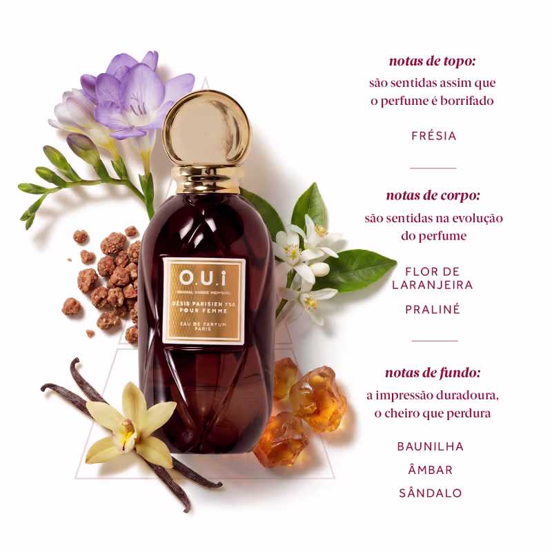 O.U.i Désir Parisien 750 Eau de Parfum Feminino 75ml