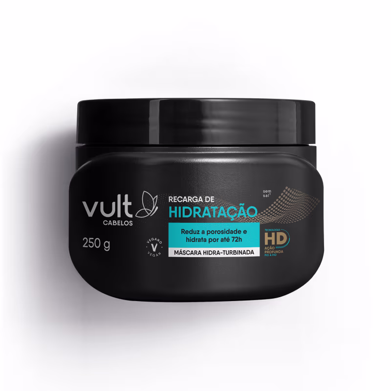 Máscara Hidra-Turbinada Vult Cabelos Recarga de Hidratação 250g