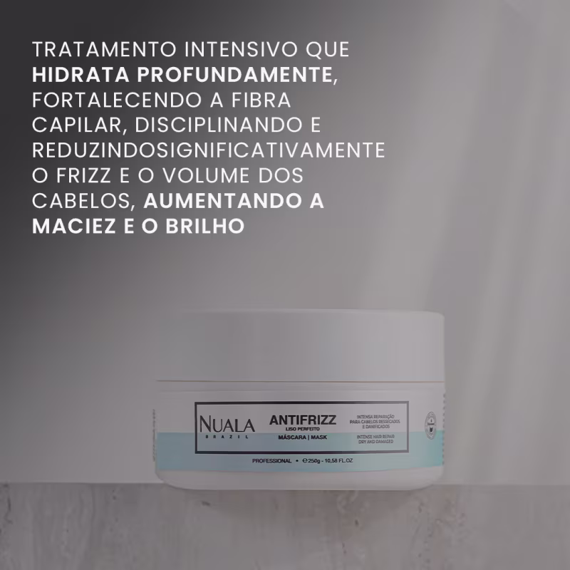 Máscara de Tratamento Antifrizz Nuala - 250g