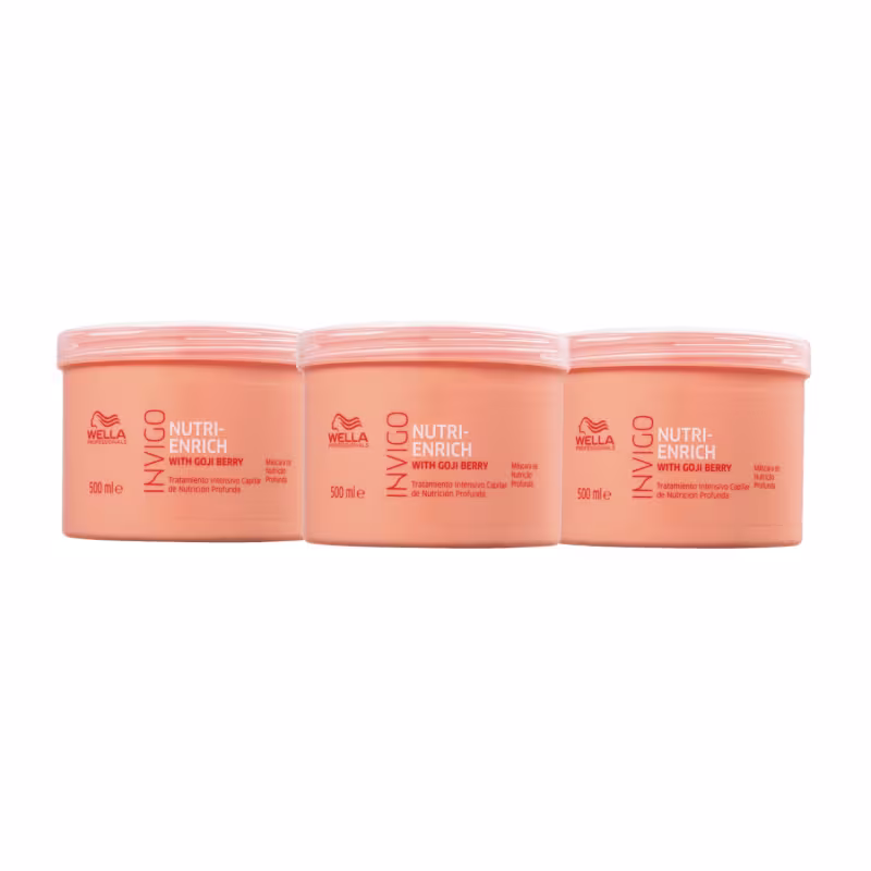 Kit Wella Professionals Invigo Nutri-Enrich Trio Mask Care (3 Unidades)