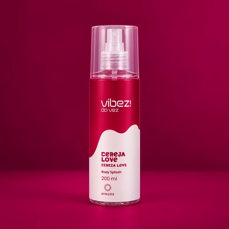 Kit 3 Body Splash Vibez da Vez! Cereja Love