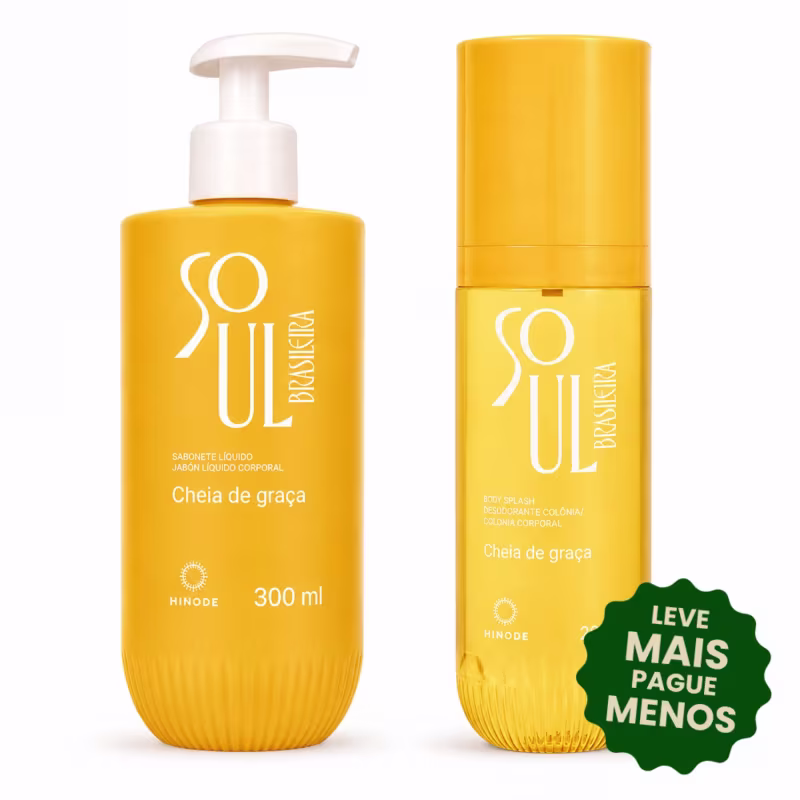 Kit Body Splash + Sabonete Soul Brasileira Cheia de Graça