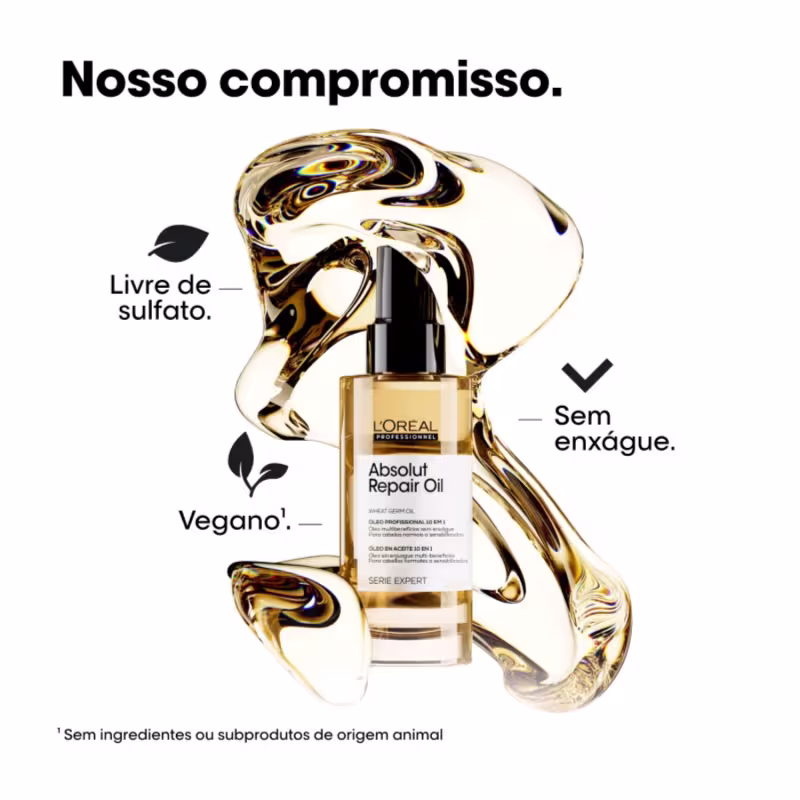 Trio L'Oréal Professionnel Keratin Alpha Sleek Absolut Oil Salon (3 Produtos)