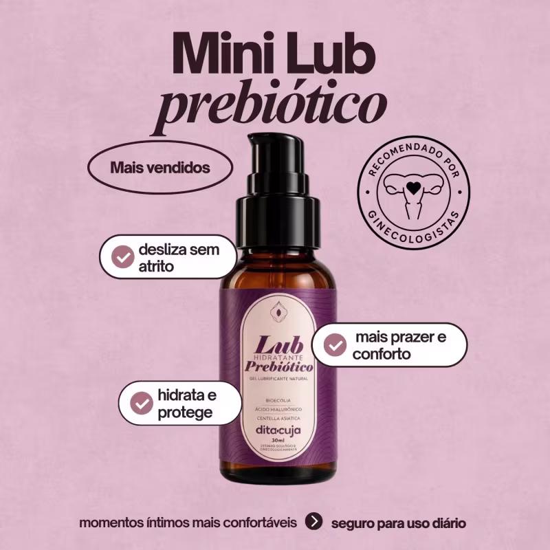 Kit 2x Mini Lubrificante Prebiótico Dita Cuja