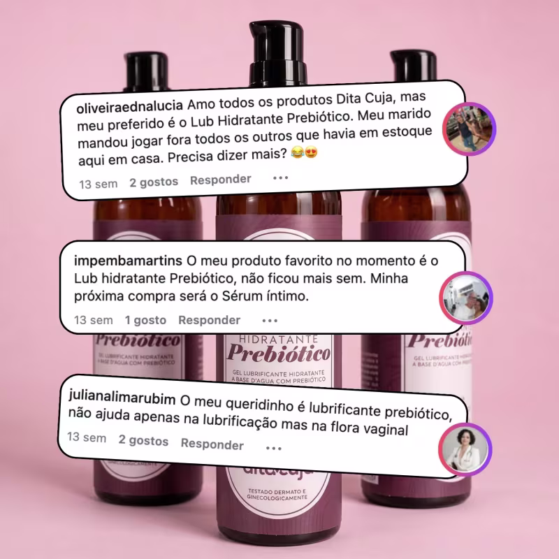 Kit 2x Mini Lubrificante Prebiótico Dita Cuja