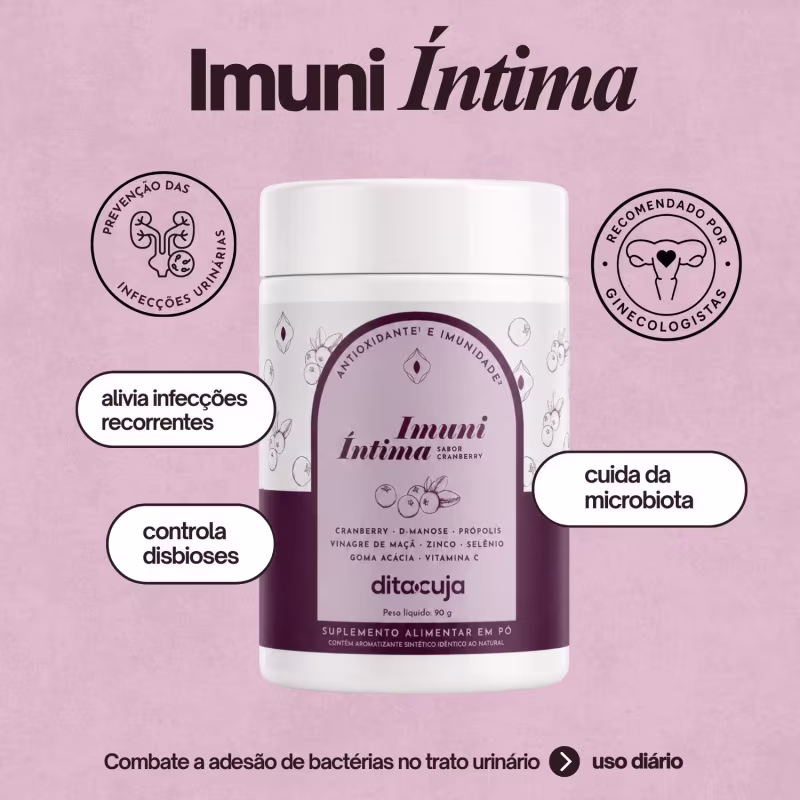 2x Imuni Íntima Dita Cuja, Suplemento Diário para Imunidade e Saúde Íntima Feminina Dita Cuja