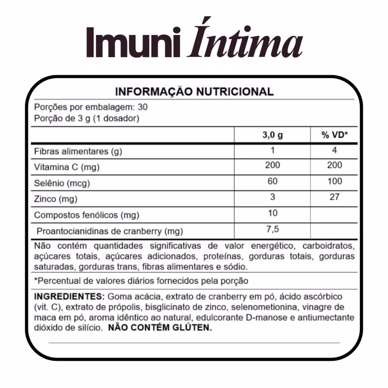 2x Imuni Íntima Dita Cuja, Suplemento Diário para Imunidade e Saúde Íntima Feminina Dita Cuja