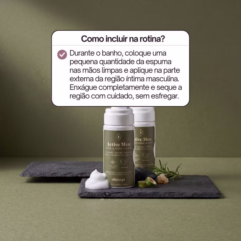 Kit Casal Dita Cuja Active Men + Espuma Active Feminina Higiene Íntima 2X150mL
