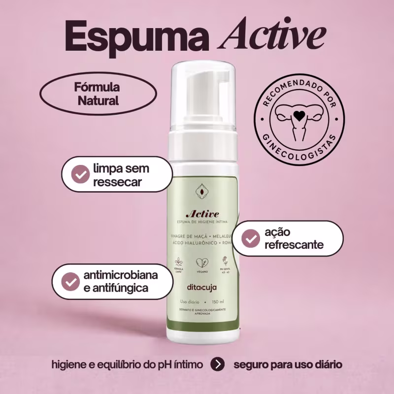Kit Casal Dita Cuja Active Men + Espuma Active Feminina Higiene Íntima 2X150mL