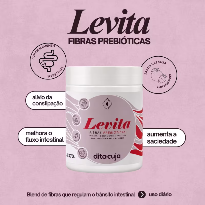Kit Metabólico Dita Cuja Picolinato Cromo Fibras Prebióticas