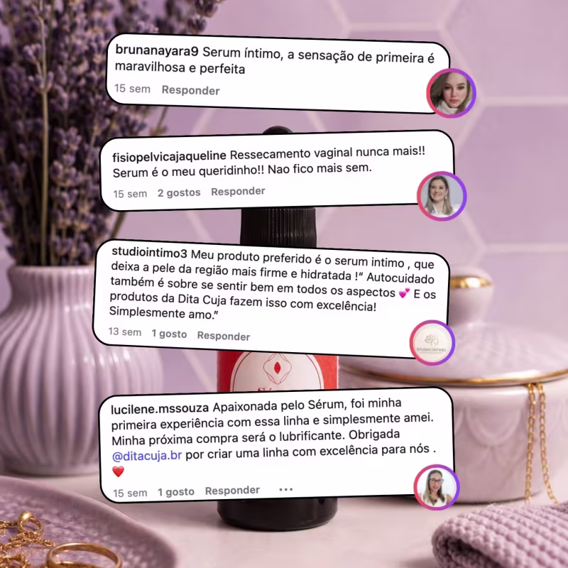Kit Queridinhos Dita Cuja, Lub, Duo Revita e Sérum Íntimo