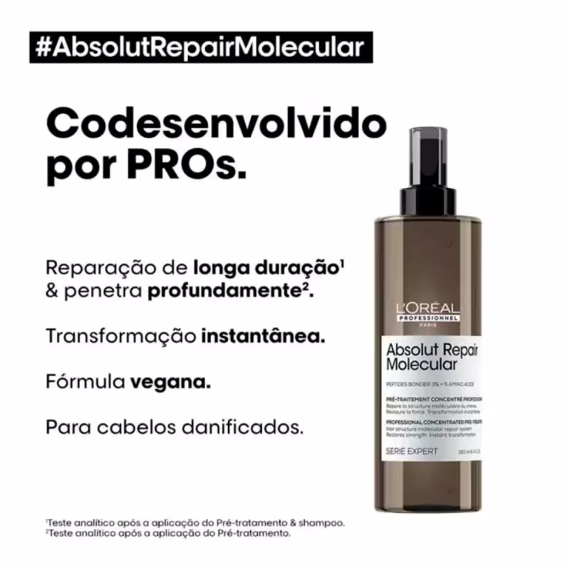 Ultimate Kit L'Oréal Professionnel Metal Absolut Repair Molecular Salon (5 Produtos)