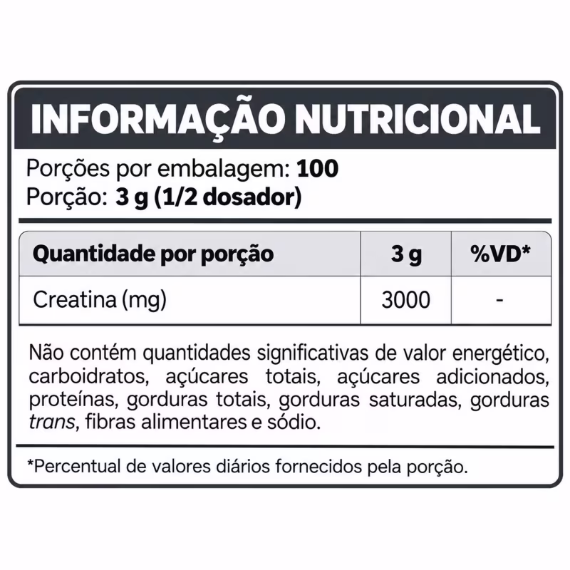 Creatina HND 300g – Suplemento Alimentar em Pó