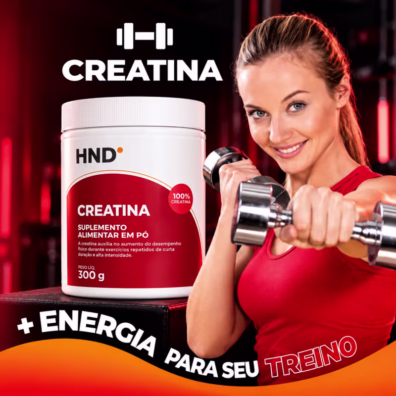 Creatina HND 300g – Suplemento Alimentar em Pó
