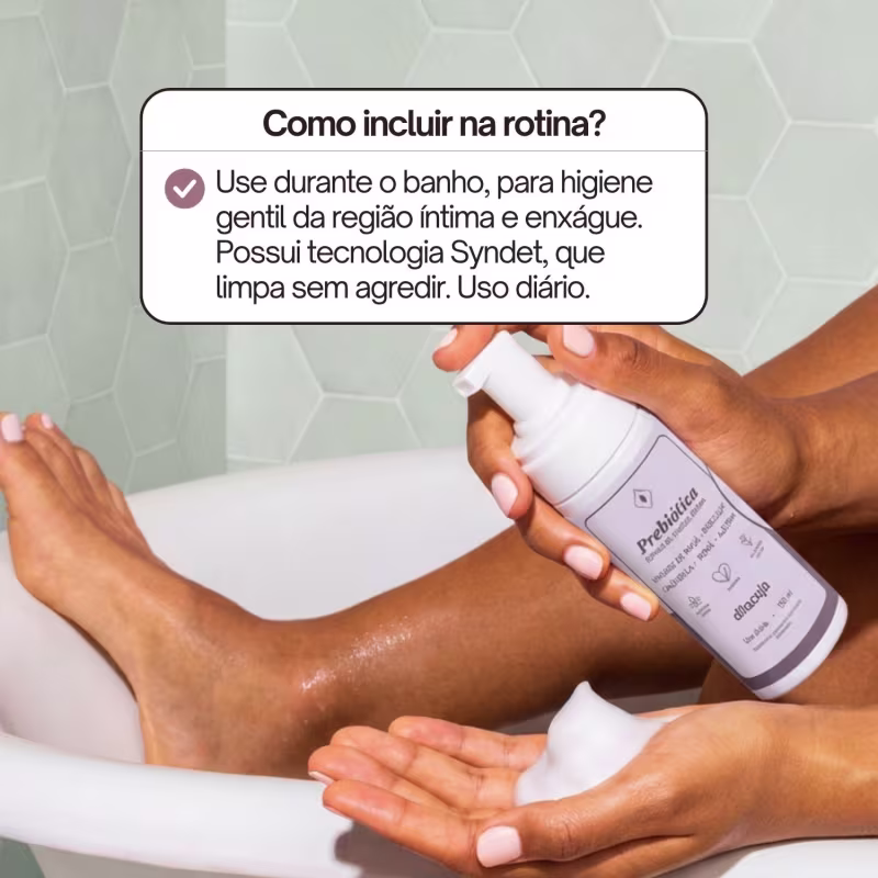 Refil Espuma Higiene Íntima Prebiótica Dita Cuja 300ml, Dita Cuja | pH e Flora Saudáveis