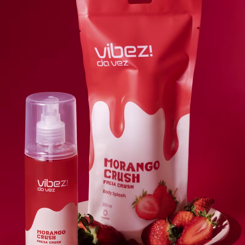Body Splash Morango Crush Vibez da Vez! Hinode 200ml
