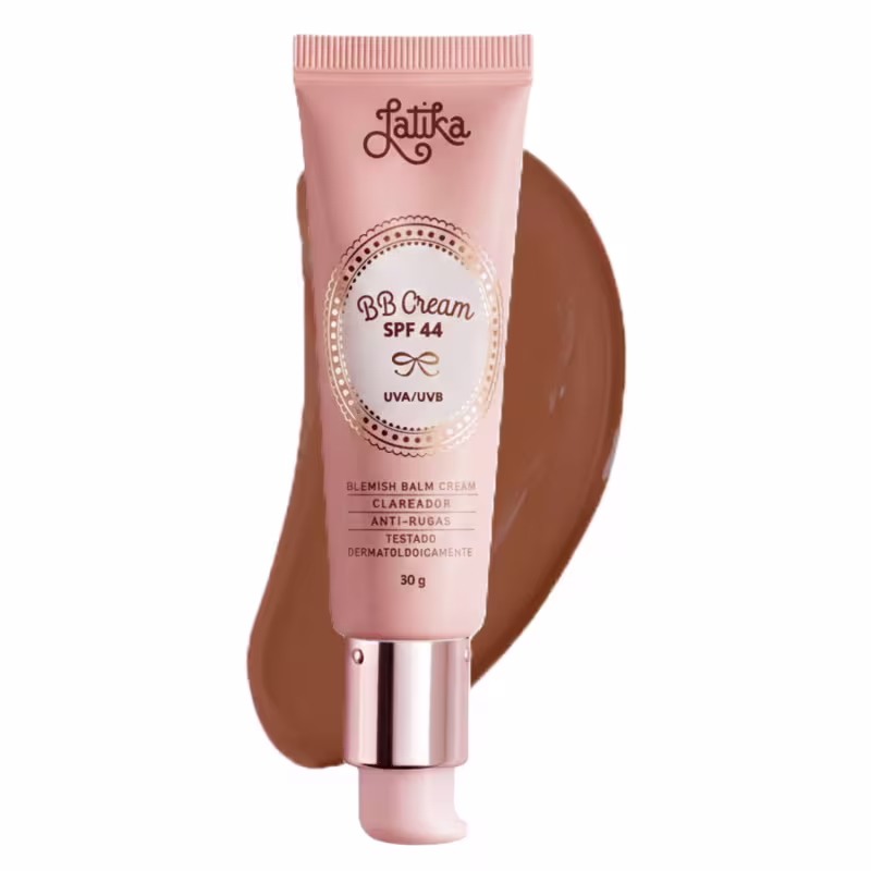 BB Cream Latika Base Clareadora Facial Cor Escuro FPS 44 UVA/UVB 30g