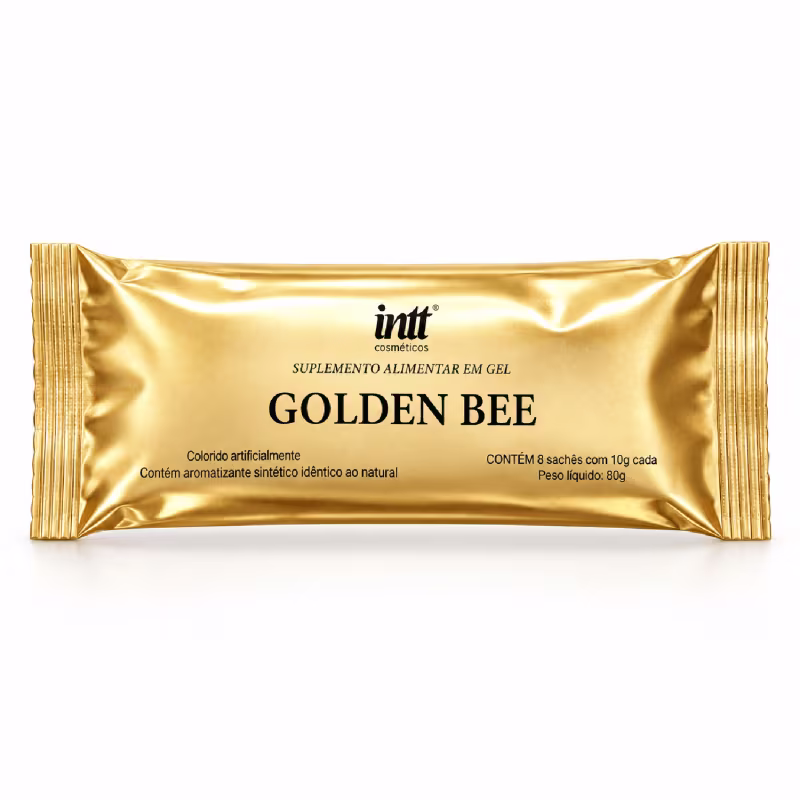 Golden Bee Intt Suplemento Afrodisíaco Taurina Arginina Cafeína 8 Sachês