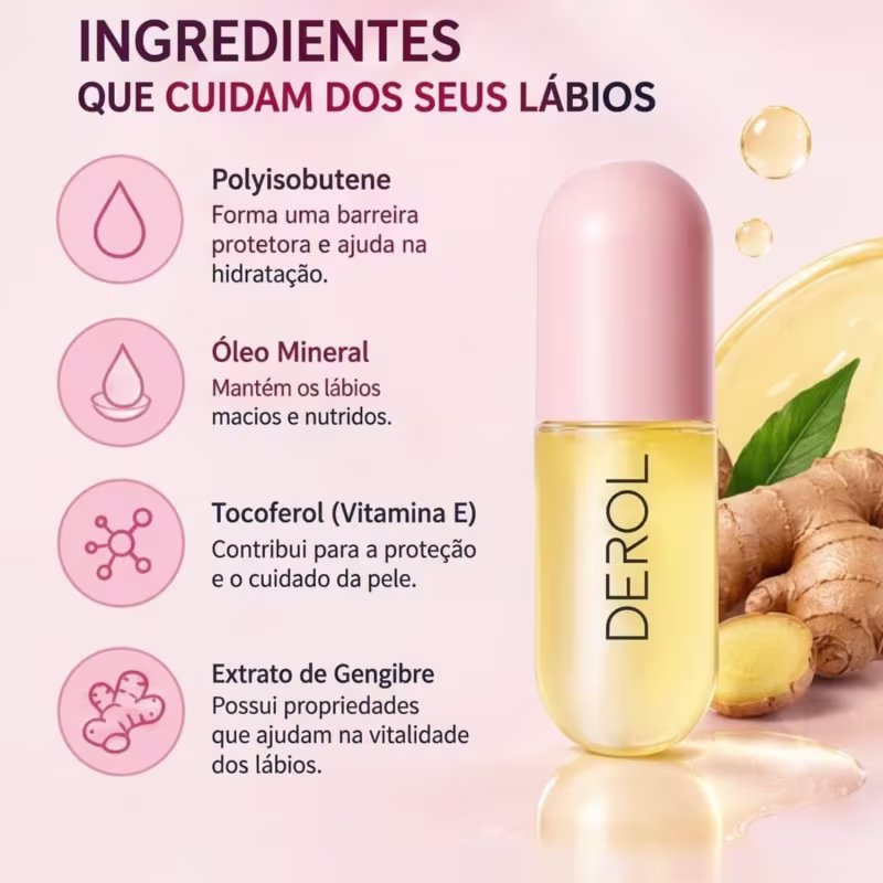 Derol Lip Maximizer Gloss para Aumentar o Volume Dos Lábios