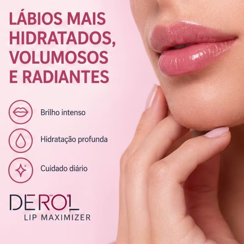 Derol Lip Maximizer Gloss para Aumentar o Volume Dos Lábios