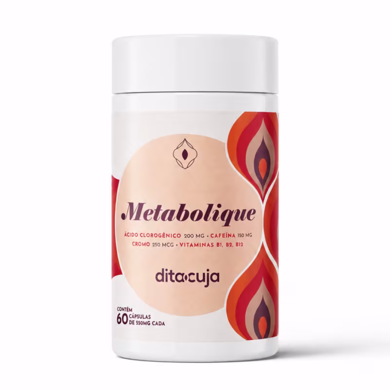 Metabolique Dita Cuja 60 cáps, Suplemento Metabolismo Energia Foco