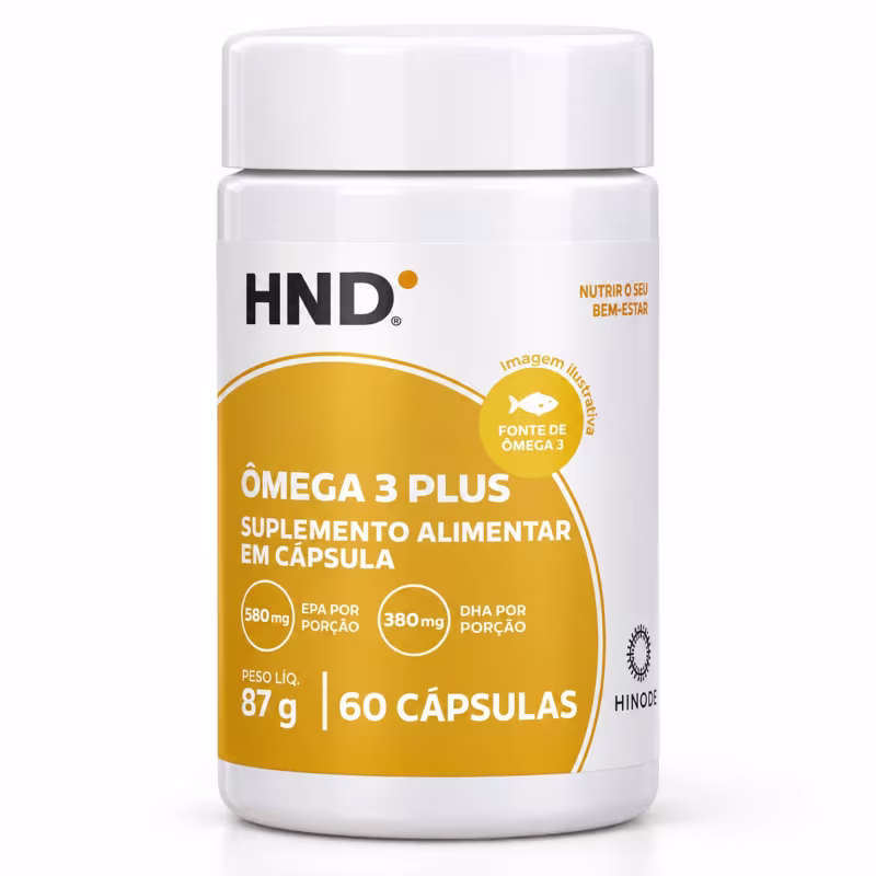 Ômega 3 Plus HND – Suplemento Alimentar 60 Cápsulas