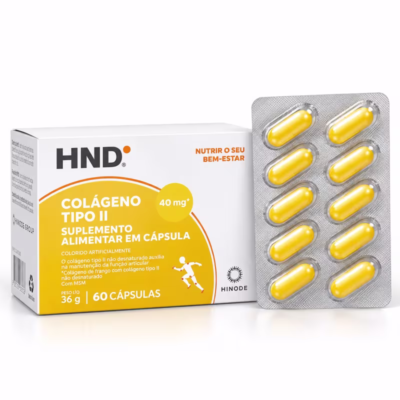 Colágeno Tipo II HND – Suplemento Alimentar 60 Cápsulas