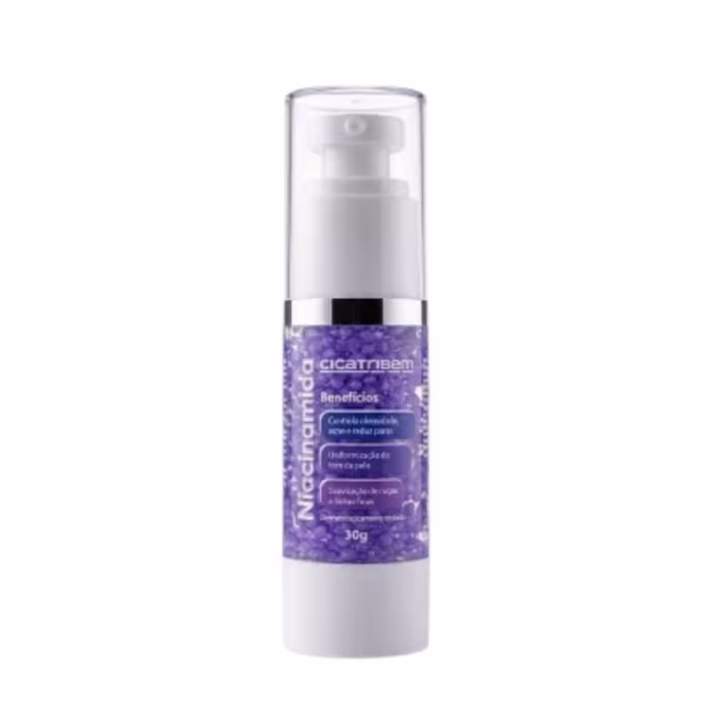 Pérolas de Niacinamida Cicatribem - Sérum Facial Nanoencapsulado Uniformizador, Antioleosidade, Renovador e Fortalecedor