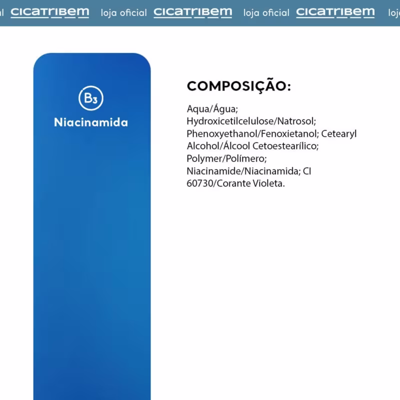 Pérolas de Niacinamida Cicatribem - Sérum Facial Nanoencapsulado Uniformizador, Antioleosidade, Renovador e Fortalecedor