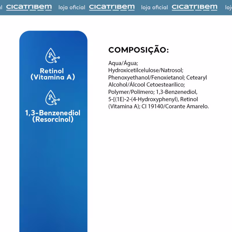 Pérolas de Retinol Cicatribem - Sérum Facial Nanoencapsulado Anti-idade, Renovador, Firmador e Suavizador de Linhas