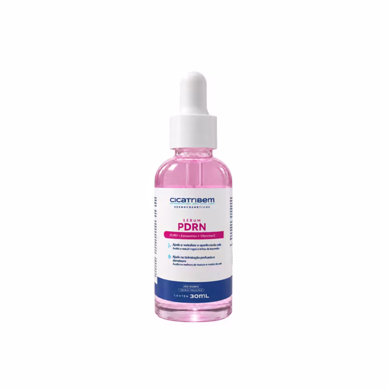 Sérum Facial PDRN 30ml Cicatribem com Exossomos, Multipeptídeos, Niacinamida e Ácido Hialurônico - Firmeza, Hidratação e Uniformidade