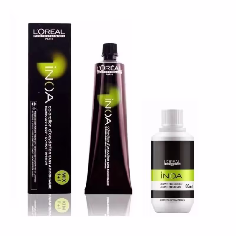 Inoa Tintura 60Gr + Mini Oxidante 60ML - Coloração Loreal - 4 - Castanho
