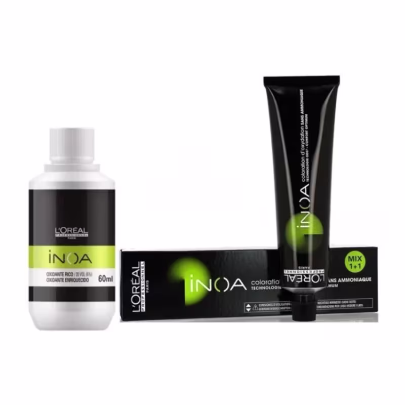 Inoa Tintura 60Gr + Mini Oxidante 60ML - Coloração Loreal - 7.4- Louro Acobreado