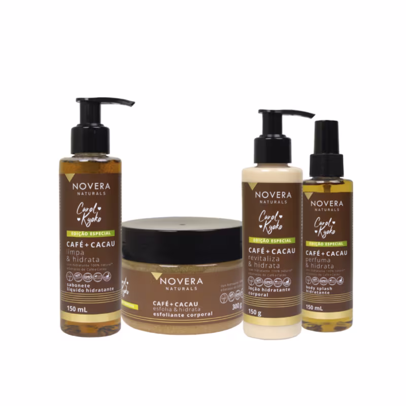 Kit Novera Naturals Cacau + Café (4 itens)