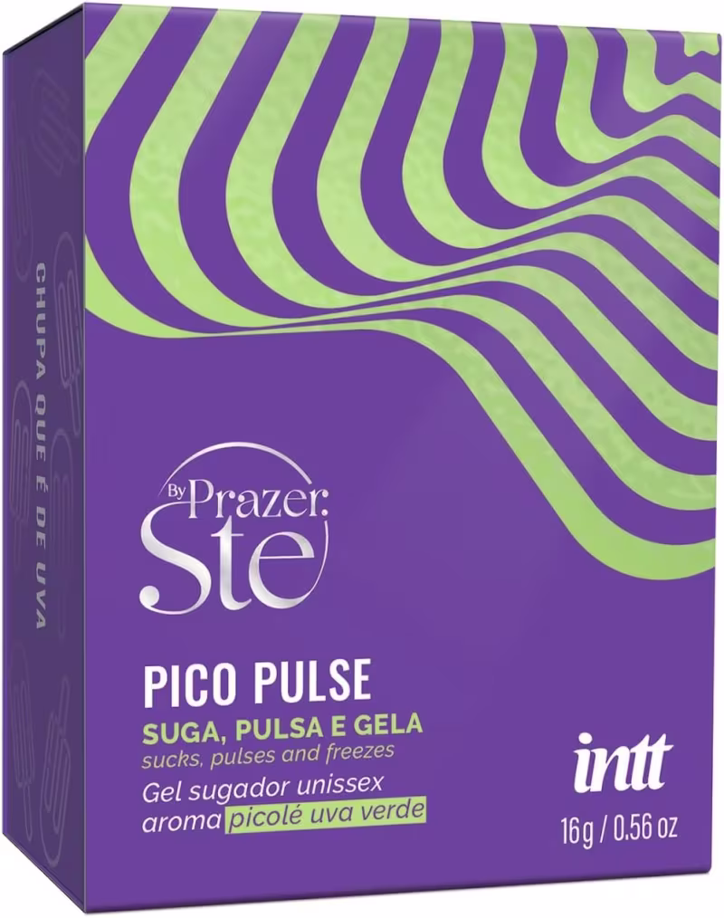 Kit Intt Pico Pulse Uva Sugador em Gel e Bubble Vibes 3 em 1