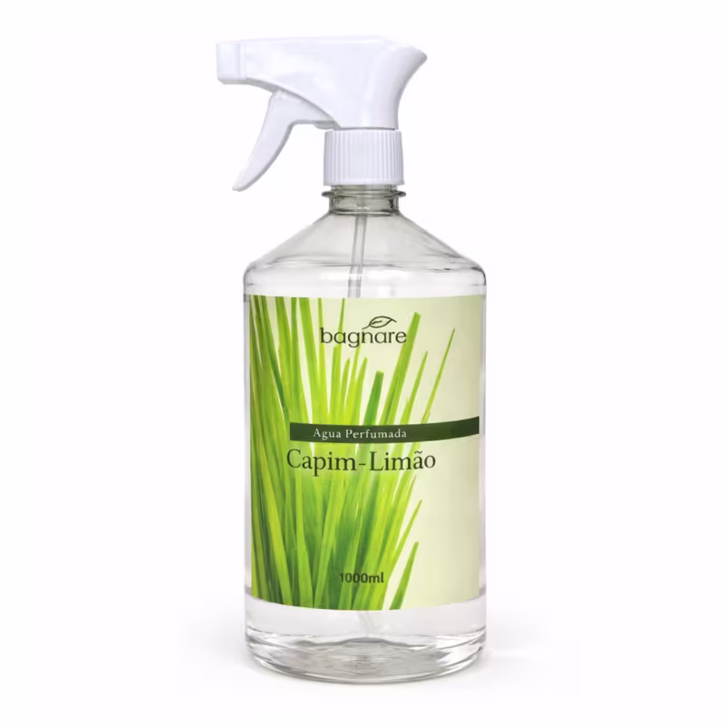 Água Perfumada Aromatizador de Lençóis Roupas de Cama e Tecidos Capim Limão 1000ml