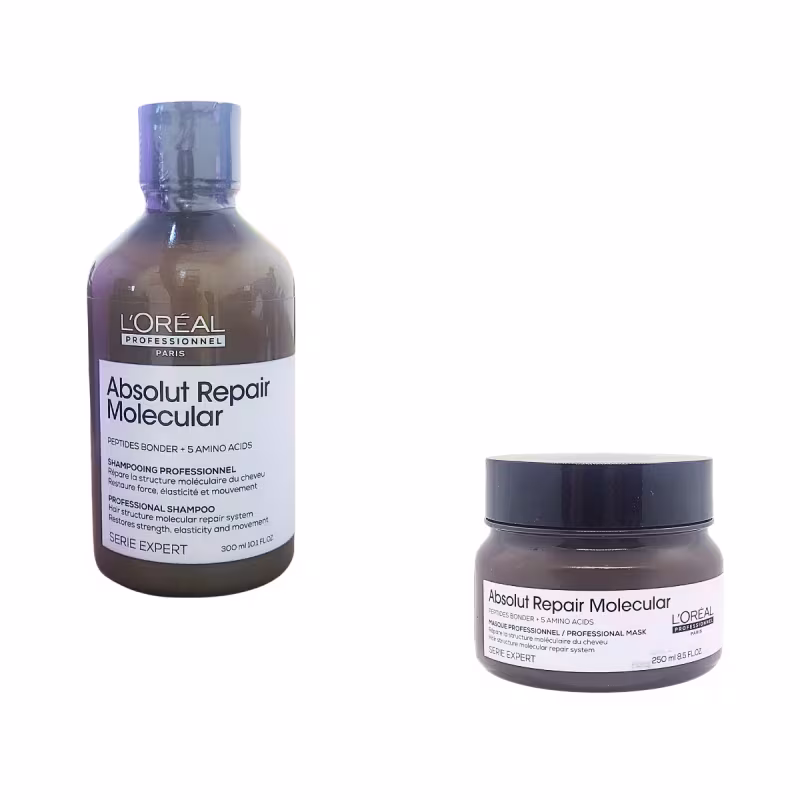 Kit L'Oréal Professionnel Absolut Repair Molecular Duo Care, 2 produtos.