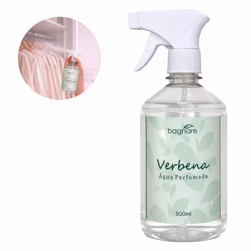 Água Perfumada Aromatizador de Lençóis Roupas de Cama e Tecidos Verbena 500ml