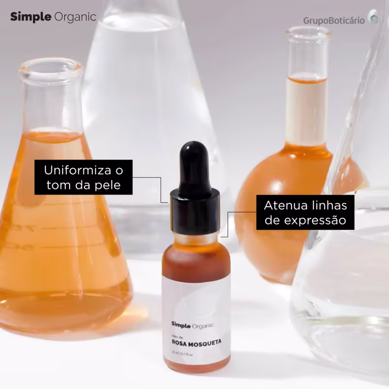 Simple Organic Rosa Mosqueta - Óleo Hidratante 20ml