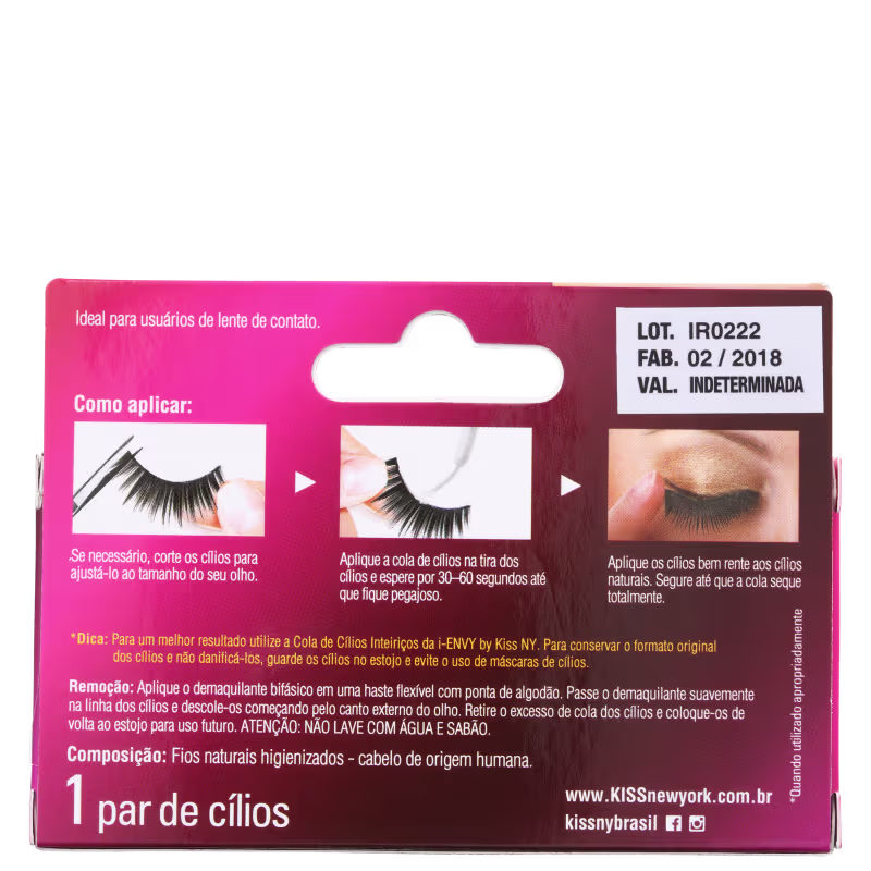 Kiss New York i-Envy Au Naturale 01 Extra Short - Cílios Postiços