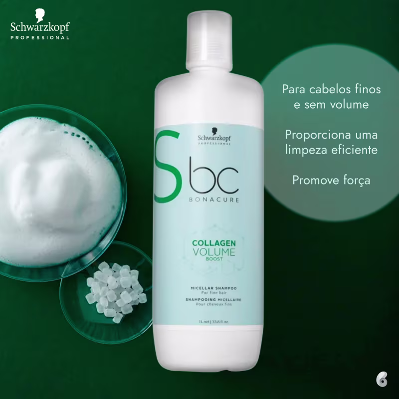 Schwarzkopf Professional BC Bonacure Collagen Volume Boost - Shampoo 1000ml