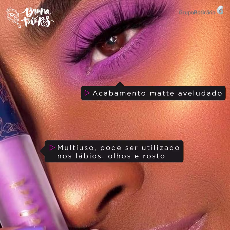 Bruna Tavares BT Velvet 2x1 Grey - Sombra Líquida 3ml