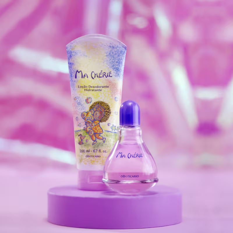 Combo Ma Chérie: Desodorante Colônia 100ml + Loção Desodorante Hidratante 200ml