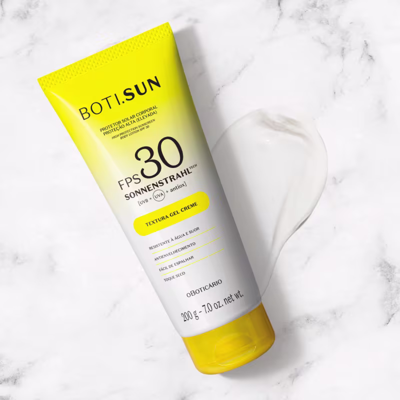 o Boticário Boti.Sun FPS 30 - Protetor Solar Corporal Gel Creme 200g